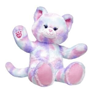 Build A Bear Pastel Swirl Kitty Blue Sequin Dress Music Trolls Wanna Have Fun